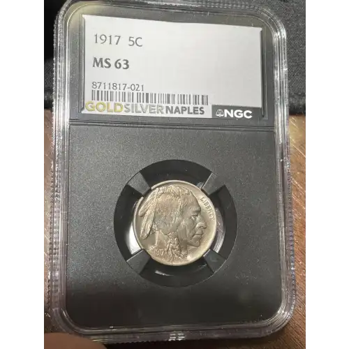 1917 Bufflo Nickel 5C MS63 (S18A - B1)