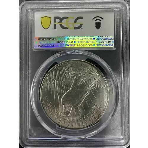 1922 - 0.858oz Silver Peace Dollar - USA S$1 - PCGS MS62 (D11-B24) (2)