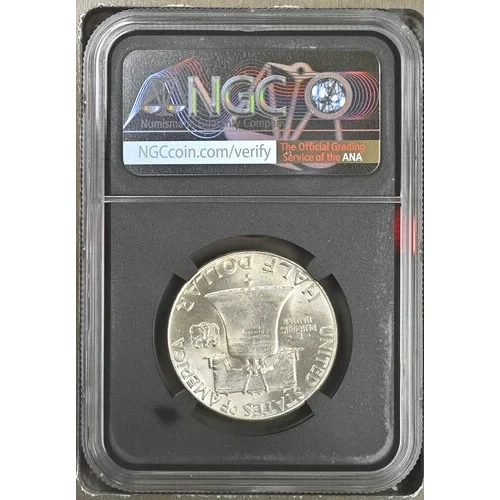 1949 - 0.3617oz Silver Franklin Half Dollar - NGC MS63 FBL (S13B-B5) (2)