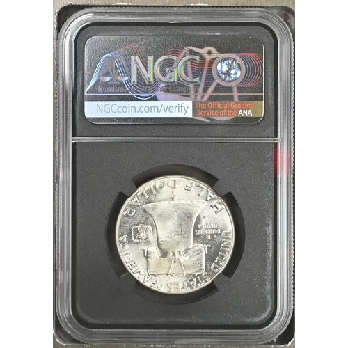 1950 - 0.3617oz Silver Franklin Half Dollar - NGC MS63 FBL (S13B-B5)