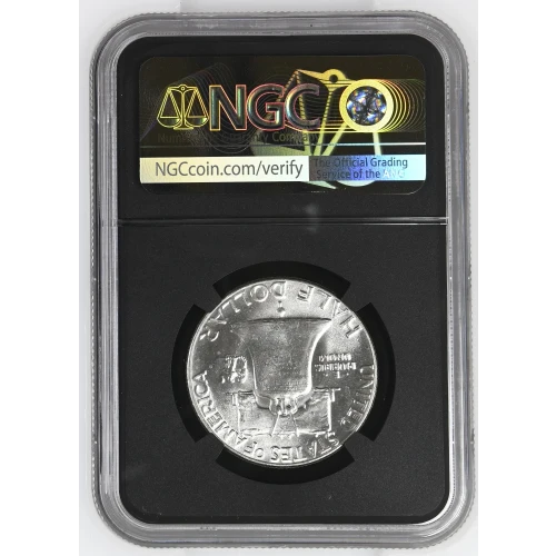 1950 - 0.3617oz Silver Franklin Half Dollar - NGC MS64 (S13B-B8) (2)