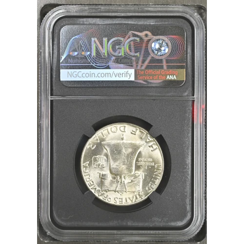 1950(D) - 0.3617oz Silver Franklin Half Dollar - NGC MS63 (S13B-B6) (2)