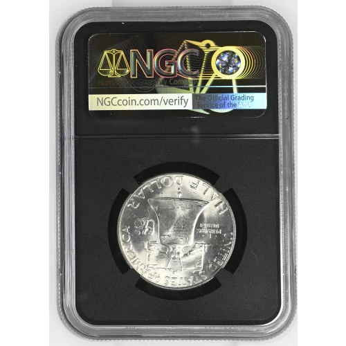 1950(D) - 0.3617oz Silver Franklin Half Dollar - NGC MS64 FBL (S13B-B9) (2)