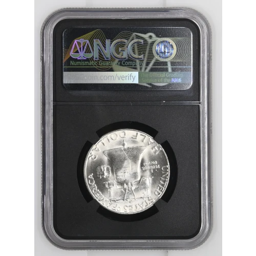 1951(S) - 0.3575oz Silver Franklin Half Dollar - NGC MS65 (S13B-B1) (2)