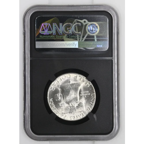 1951(S) - 0.3617oz Silver Franklin Half Dollar - NGC MS63 (S13B-B2) (2)