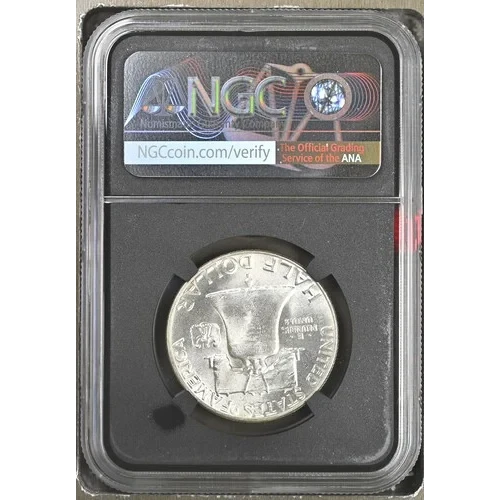 1952 - 0.3617oz Silver Franklin Half Dollar - NGC MS63 FBL (S13B-B5)  (2)