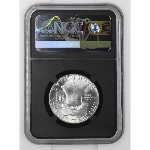 1952 - 0.3617oz Silver Franklin Half Dollar - NGC MS63 (S13B-B2)  (2)