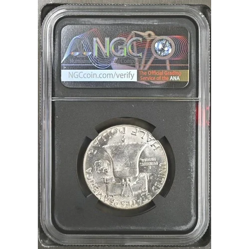 1953 - 0.3617oz Silver Franklin Half Dollar - NGC MS63 (S13B-B6)