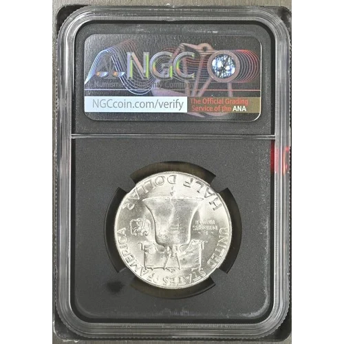 1953(D) - 0.3617oz Silver Franklin Half Dollar - NGC MS63 FBL (S13B-B5) (2)