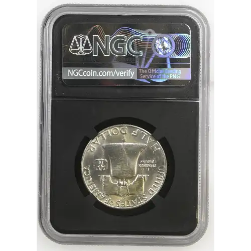 1953(D) - 0.3617oz Silver Franklin Half Dollar - NGC MS64 FBL (S13B-B1) (2)