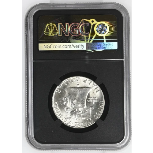 1953(D) - 0.3617oz Silver Franklin Half Dollar - NGC MS64 (S13B-B3) (2)