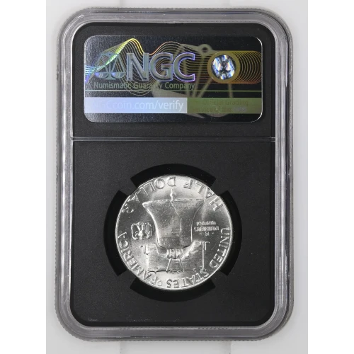 1954 - 0.3617oz Silver Franklin Half Dollar - NGC MS63 (S13B-B4)