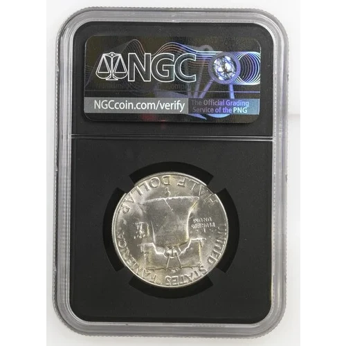 1954(S) - 0.3617oz Silver Franklin Half Dollar - NGC MS65 (S13B-B5) (2)