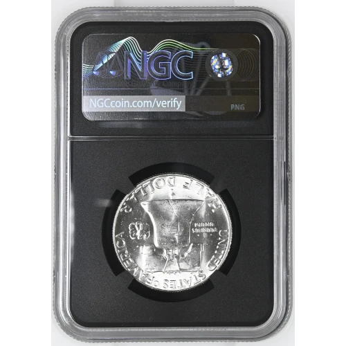 1956 - 0.3617oz Silver Franklin Half Dollar - NGC MS64 FBL (S13B-B9)