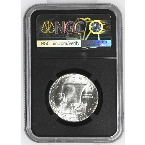 1956 - 0.3617oz Silver Franklin Half Dollar - NGC MS65 (S13B-B8) (2)