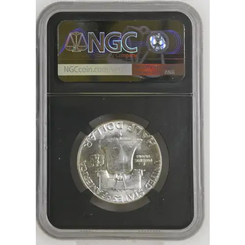 1957 - 0.3617oz Silver Franklin Half Dollar - NGC MS64 (S13B-B12) (2)