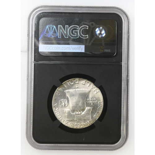 1957 - 0.3617oz Silver Franklin Half Dollar - NGC MS65 FBL (S13B-B8)