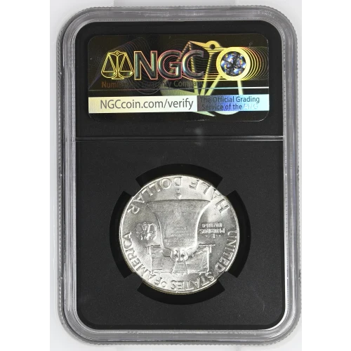 1958 - 0.3617oz Silver Franklin Half Dollar - NGC MS63 (S13B-B4)