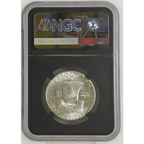 1958 - 0.3617oz Silver Franklin Half Dollar - NGC MS64 (S13B-B12) (2)