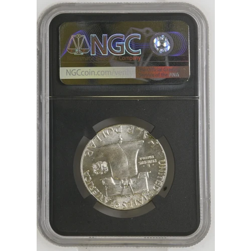 1959 - 0.3617oz Silver Franklin Half Dollar - NGC MS64 (S13B-B2)