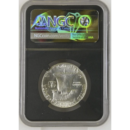 1959(D) - 0.3617oz Silver Franklin Half Dollar - NGC MS63 FBL (S13B-B13) (2)