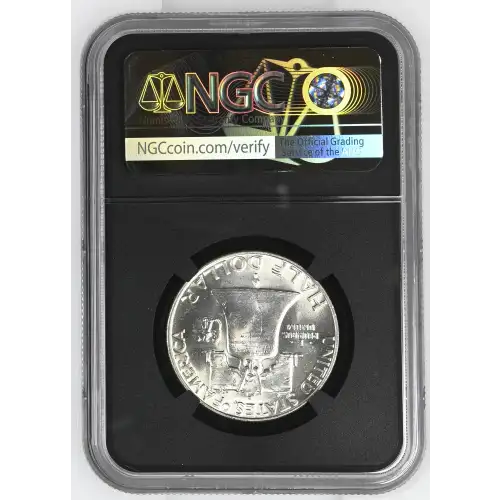 1959(D) - 0.3617oz Silver Franklin Half Dollar - NGC MS64 FBL (S13B-B4) (2)