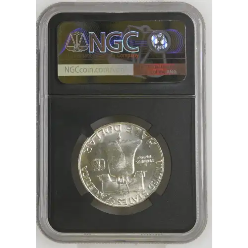 1959(D) - 0.3617oz Silver Franklin Half Dollar - NGC MS64 (S13B-B15) (2)