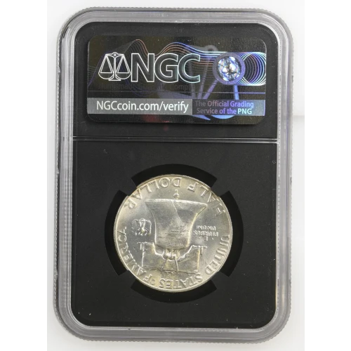 1959(D) - 0.3617oz Silver Franklin Half Dollar - NGC MS65 FBL (S13B-B8) (2)