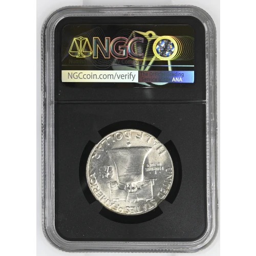 1960 - 0.3617oz Silver Franklin Half Dollar - NGC MS63 (S13B-B5)