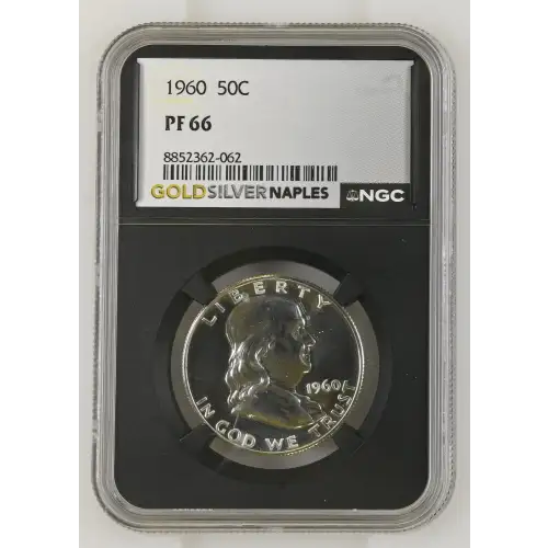 1960 - 0.3617oz Silver Franklin Half Dollar - NGC PF66 (S13B-B20)