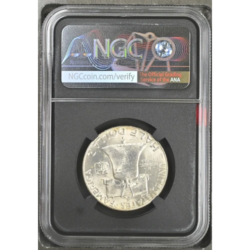 1960(D) - 0.3617oz Silver Franklin Half Dollar - NGC MS63 FBL (S13B-B8) (2)