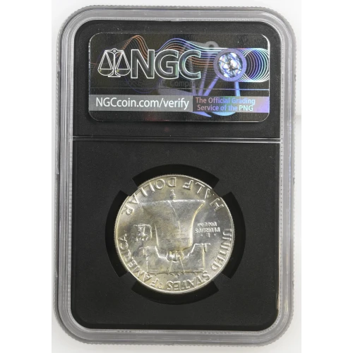 1960(D) - 0.3617oz Silver Franklin Half Dollar - NGC MS64 FBL (S13B-B1) (2)