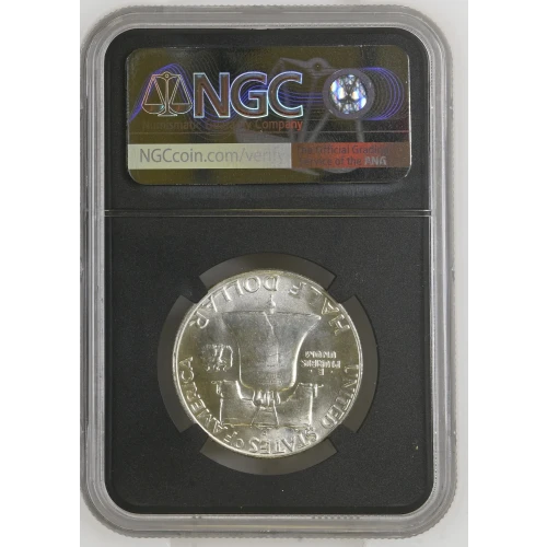 1960(D) - 0.3617oz Silver Franklin Half Dollar - NGC MS64 (S13B-B1)