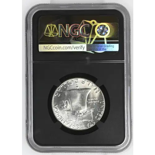 1961 - 0.3617oz Silver Franklin Half Dollar - NGC MS64 (S13B-B3) (2)