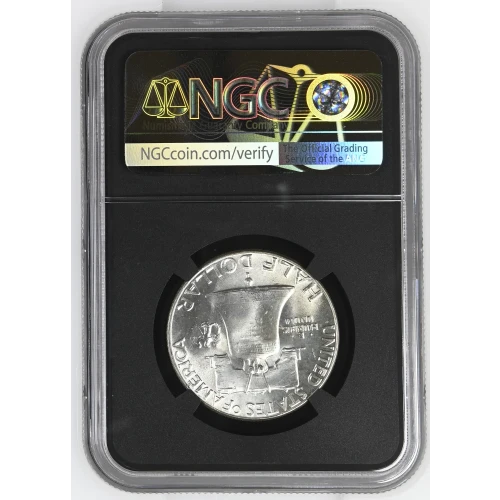 1961 - 0.3617oz Silver Franklin Half Dollar - NGC MS64 (S13B-B3) (2)