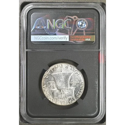 1962 - 0.3617oz Silver Franklin Half Dollar - NGC MS63 (S13B-B5)