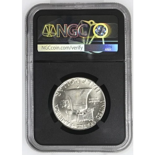 1963(D) - 0.3617oz Silver Franklin Half Dollar - NGC MS64 (S13B-B5)