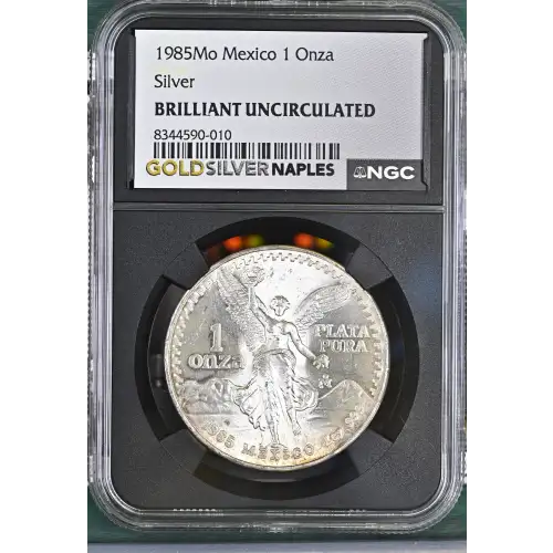 1985Mo Mexico 1 Onza Libertad 1oz Silver BRILLIANT UNCIRCULATED