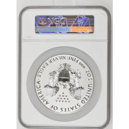 1986-2025 2oz Overzize Eagle T-1 Proof Silver Ultra High Relief Grand Heritage Edition REVERSE PF70