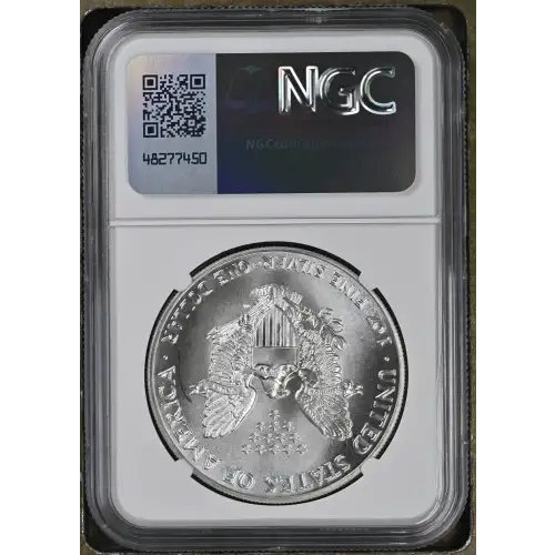 1987 - 1oz Silver Eagle S$1 NGC MS69 (D11-B2) (2)