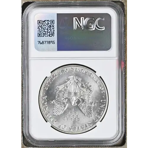 1988 - 1oz Silver Eagle S$1 NGC MS69 (D10-B13) (2)