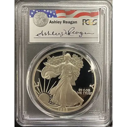 1988(S) - 1oz Silver Eagle Reagan Legacy Series - S$1 PCGS PR69DCAM (D11-B14)
