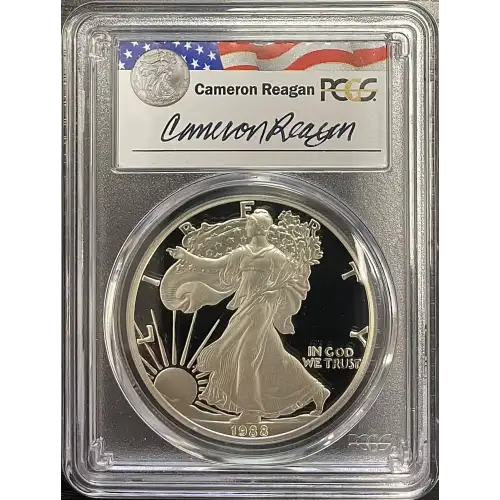1988(S) - 1oz Silver Eagle Reagan Legacy Series - S$1 PCGS PR69DCAM (D11-B14)