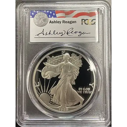 1989(S) - 1oz Silver Eagle Reagan Legacy Series - S$1 PCGS PR69DCAM (D11-B14)