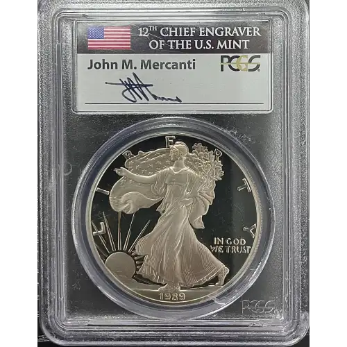 1989(S) - 1oz Silver Eagle - S$1 PCGS PR69DCAM (D11-B14)