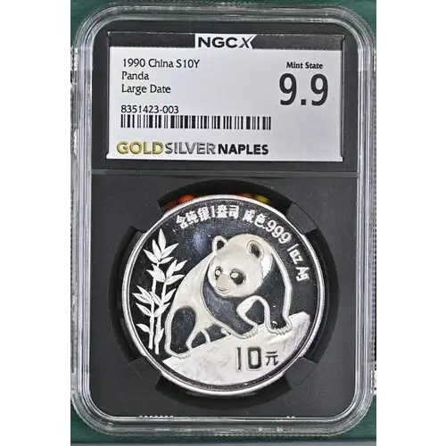 1990 China S10Y Panda Large Date- NGC- MS9.9 (S19A-B10)