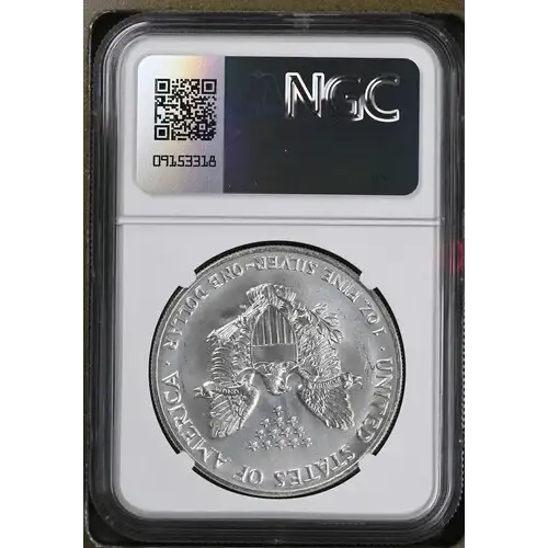 1991- 1oz Silver Eagle S$1 NGC MS 69  (2)