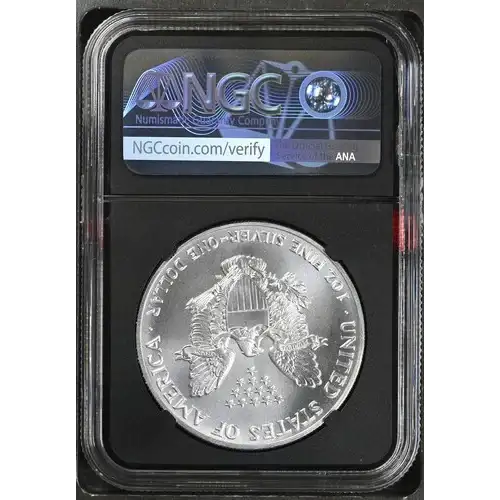 1991- 1oz Silver Eagle S$1 NGC MS69 (D10-B34) (2)