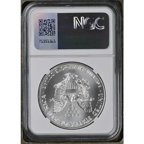 1992- 1oz Silver Eagle S$1 NGC MS 69 (2)