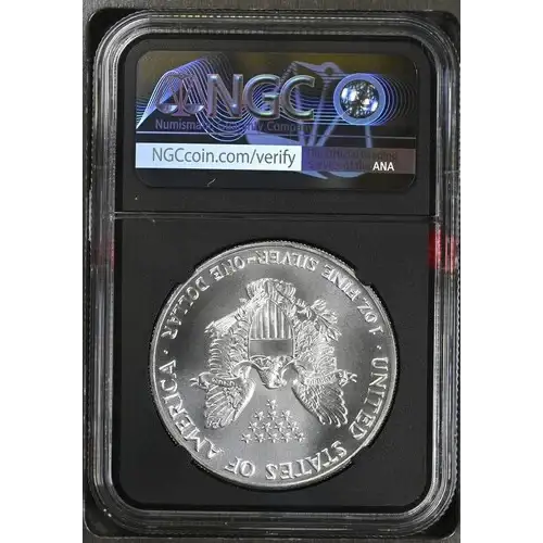 1992 - 1oz Silver Eagle S$1 NGC MS69 (D10-B34) (2)